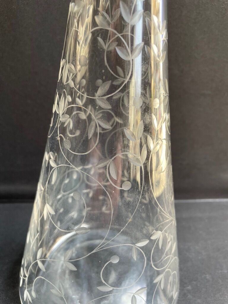 Saint Louis cut crystal stamped decanter