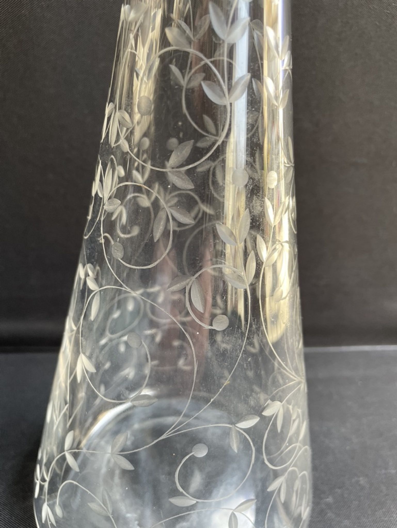 Saint Louis cut crystal stamped decanter