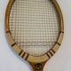 Vintage blond wood tennis racket