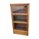 Modular 1950 light oak MD showcase library