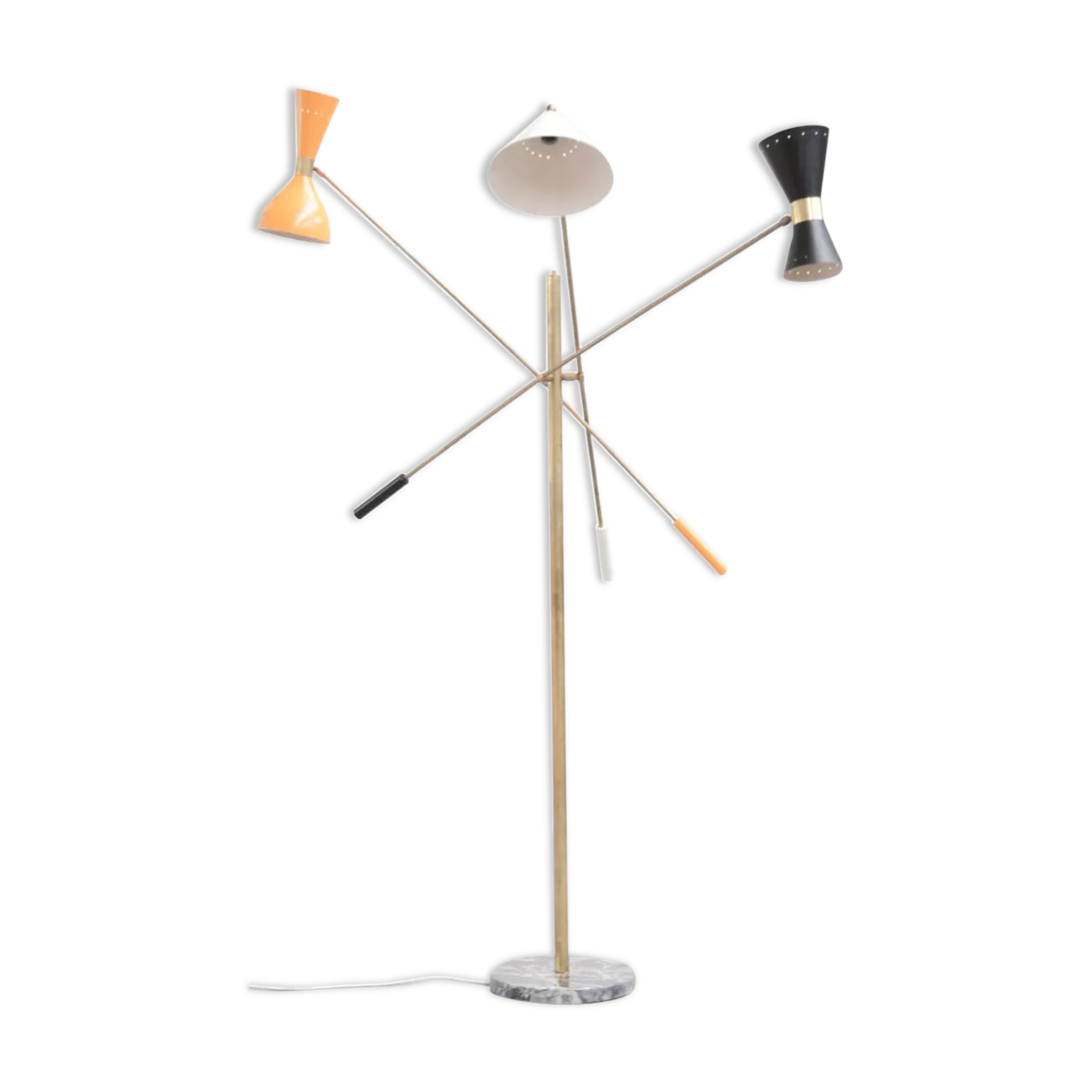 Lampadaire italien 3 bras articulable