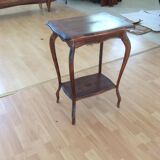 Wooden pedestal table