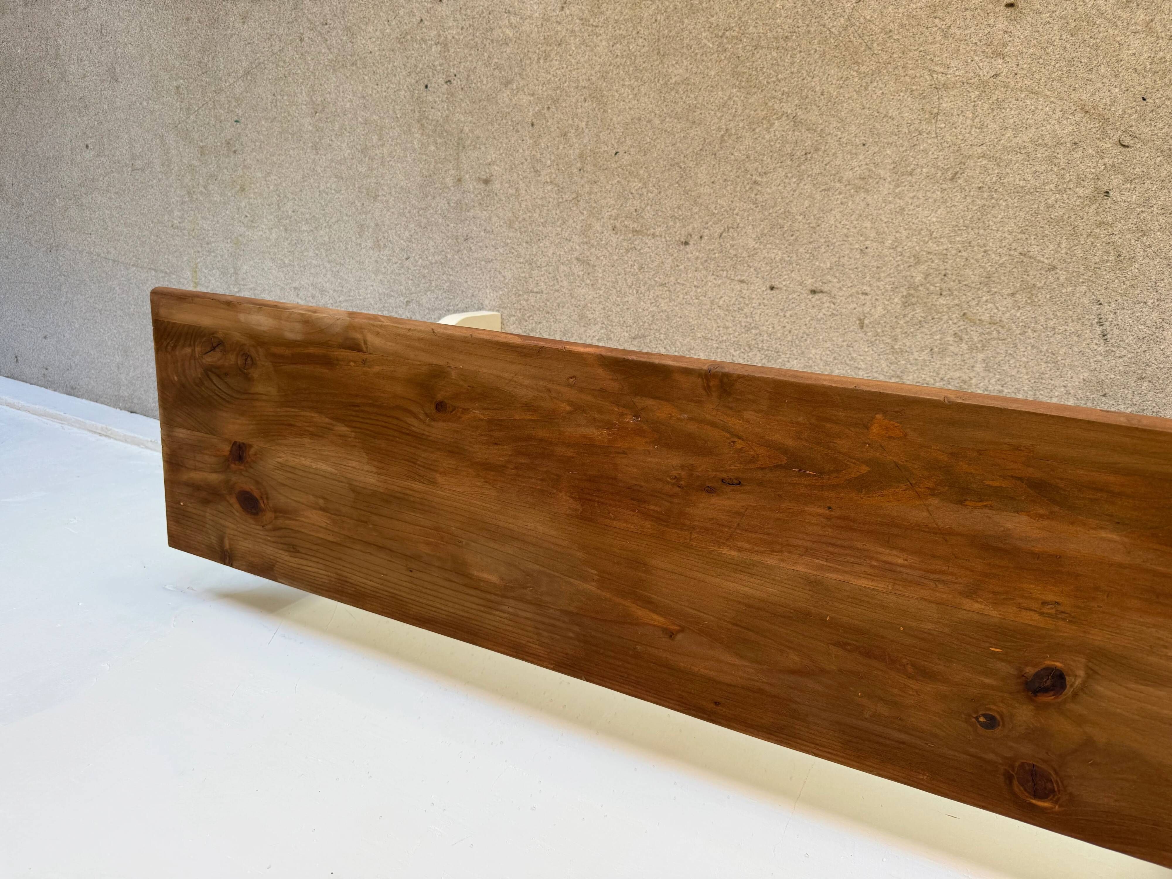 Vintage farmhouse bench made of solid wood