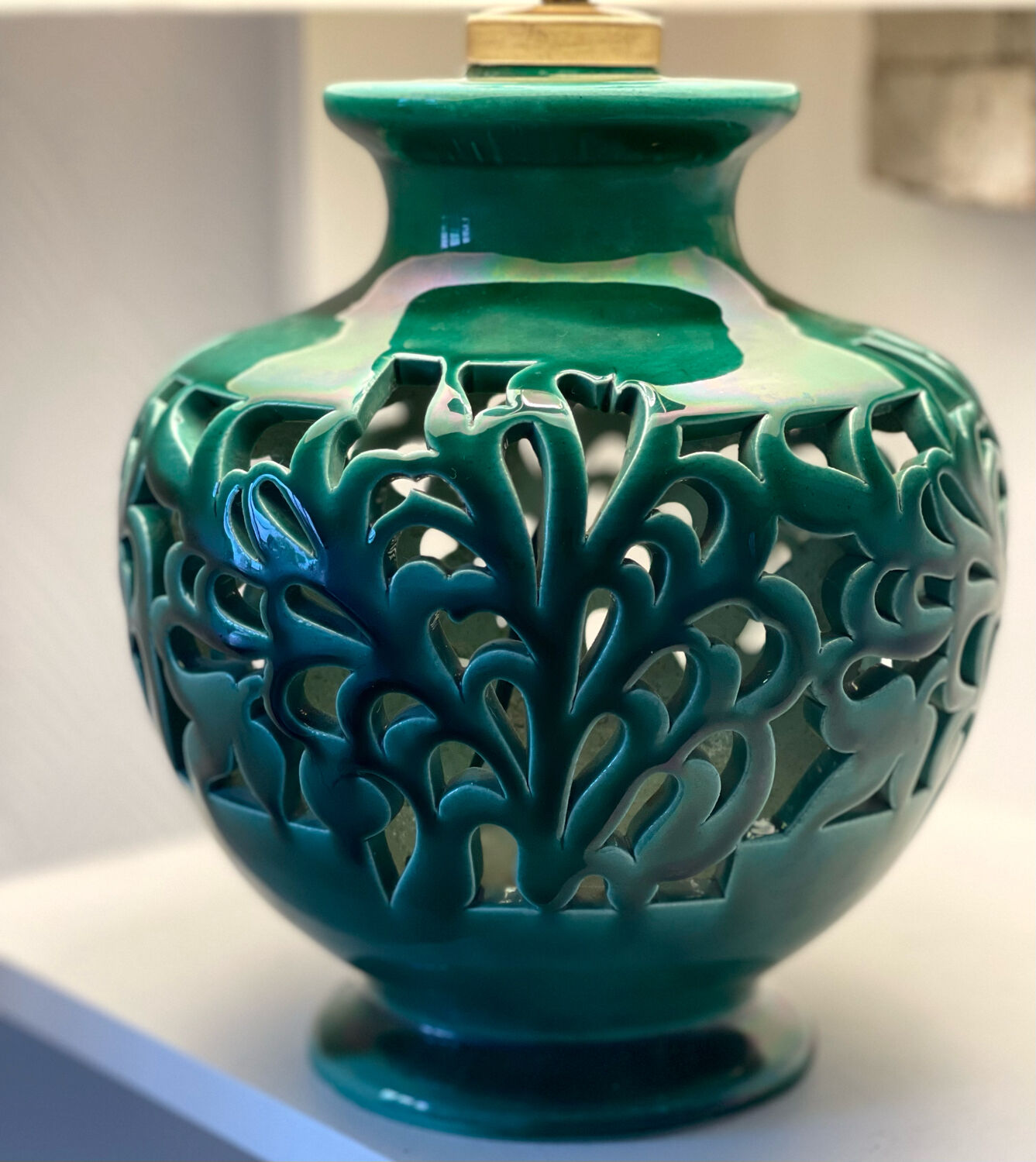 Antique ceramic lamp