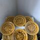 10 assiettes marron en barbotine fruits Choisy le Roi