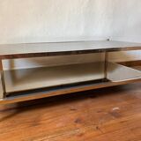 Mirrored glass coffee table from the 70s and 80s