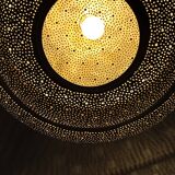 Moroccan brass pendant light