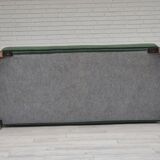 1950s, 3-seater sofa, green furniture blend wool, beech wood.