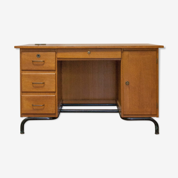 Bureau, bois et métal, vintage