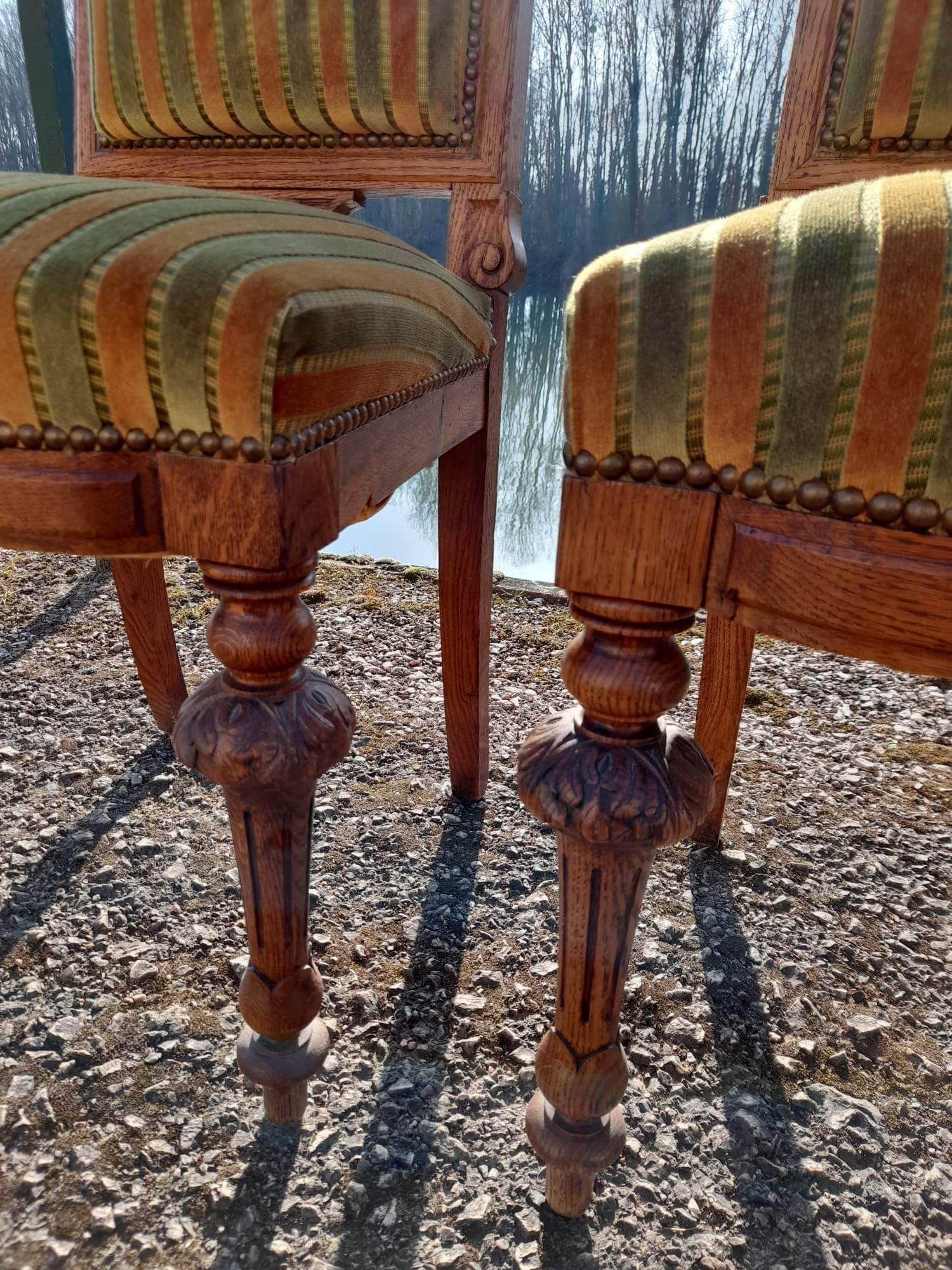 Series of 12 chairs style Henri II Napoleon III
