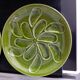 Set of 6 green oyster plates 25 cm – C.E.S France – Very good condition