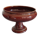 Fruit basket on porcelain stand, color: brown . l: 20 cm and h: 16 cm