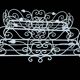 1950s wrought iron planter