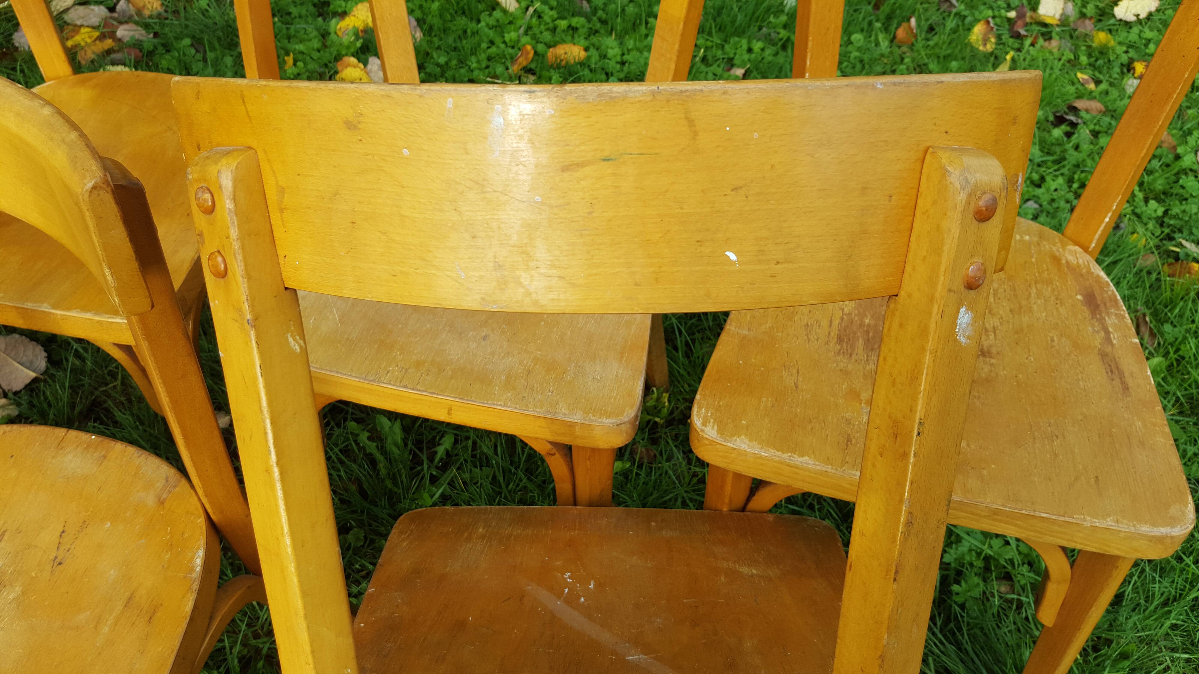 Set of 6 Baumann bistro chairs