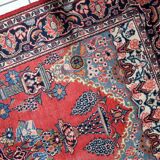 Antique Persian Kashan prayer handmade rug 131cm x 198cm 1920s - 1C1222