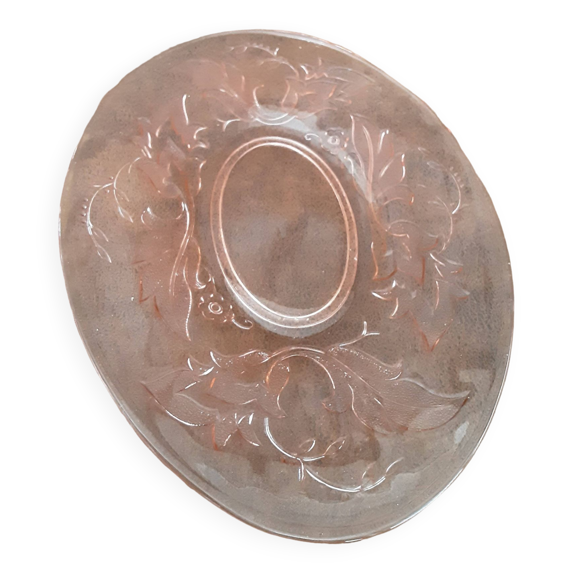 Plat verre rose original