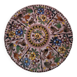 Decorative floral plate signed