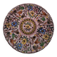 Decorative floral plate signed