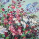 XXth painting E. Thioulouze flowers in a vase
