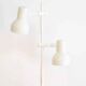 Lampadaire vintage en métal blanc, Ikea