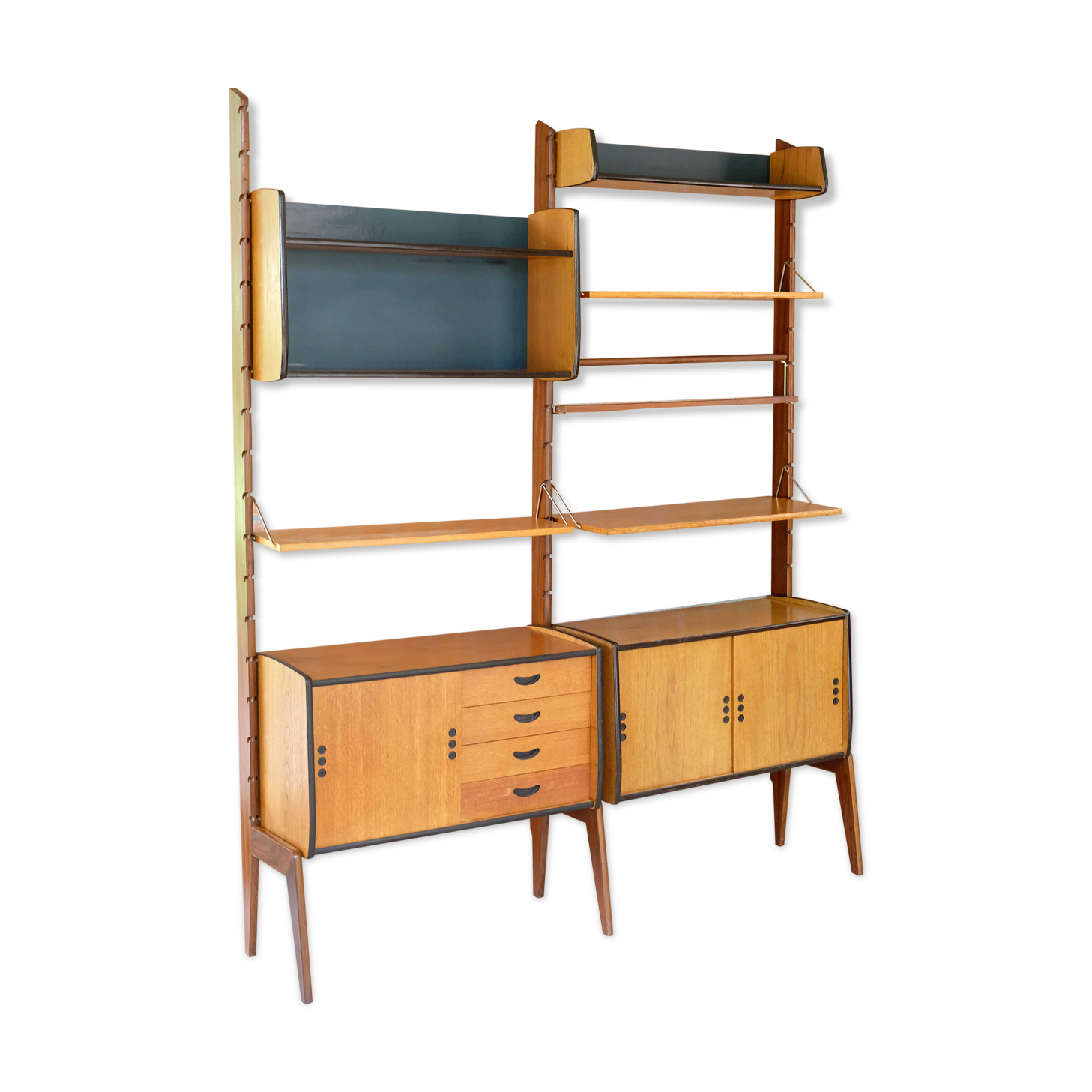 Wall Unit by John Texmon and Einar Blindheim, System Ergo, 2 Modules, Norway 1960's