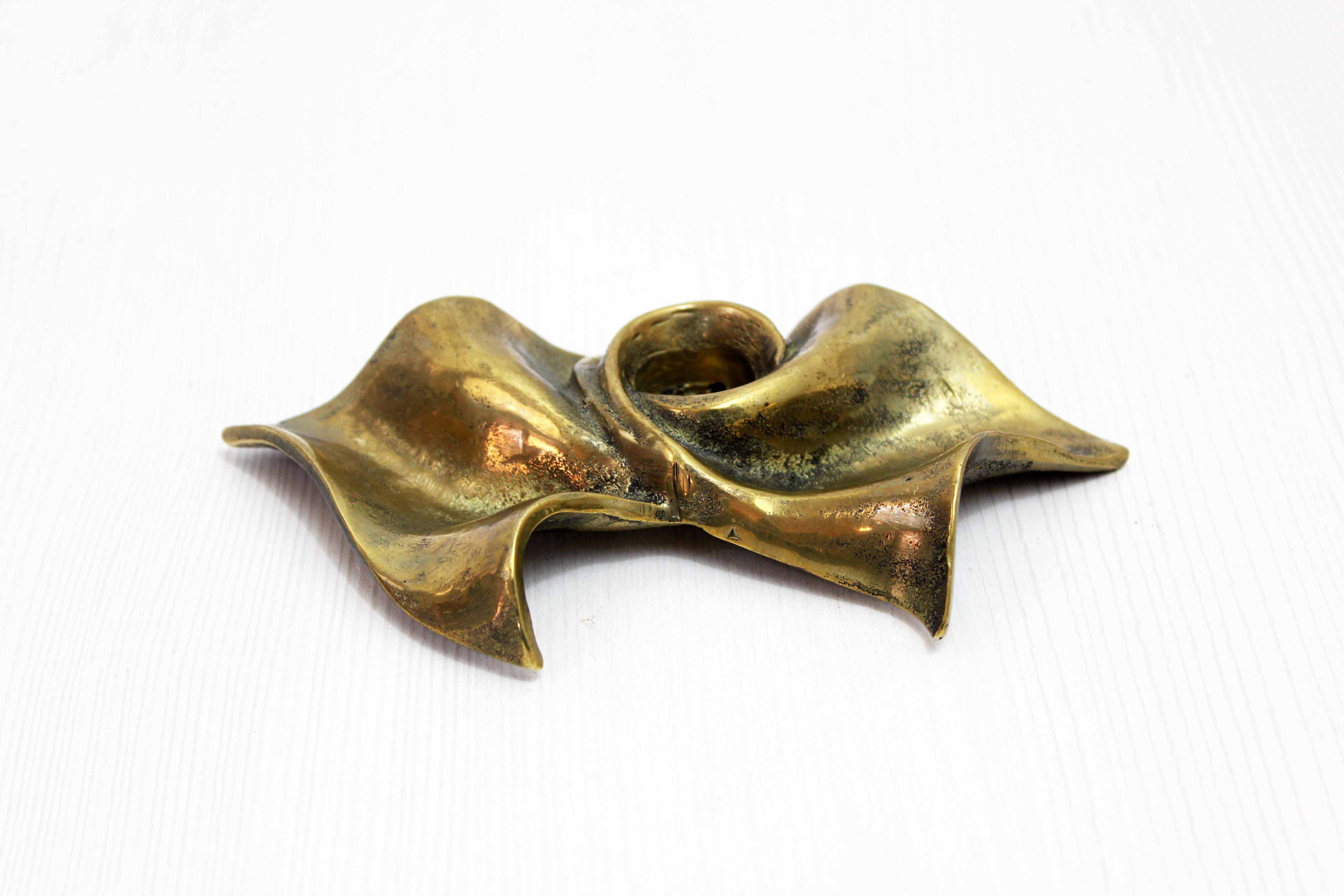 Bougeoir en bronze 1950