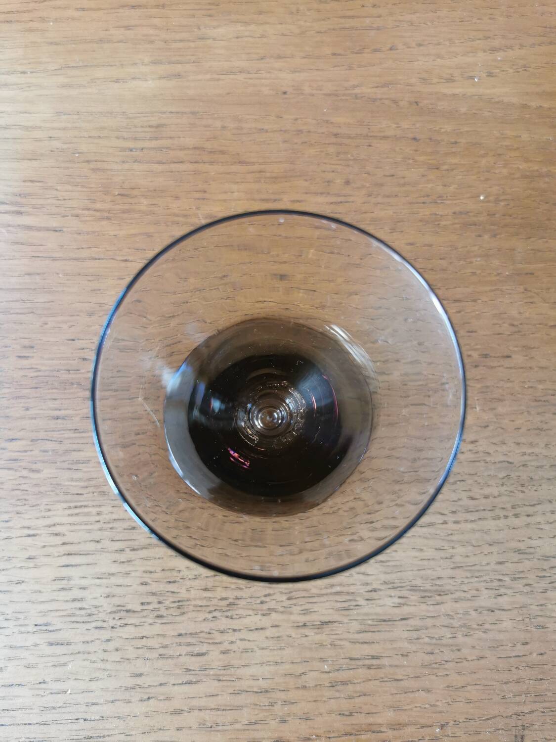 Set of 6 art deco smoked glass glasses