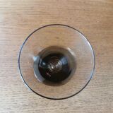 Lot de 6 verres art déco verre fumé