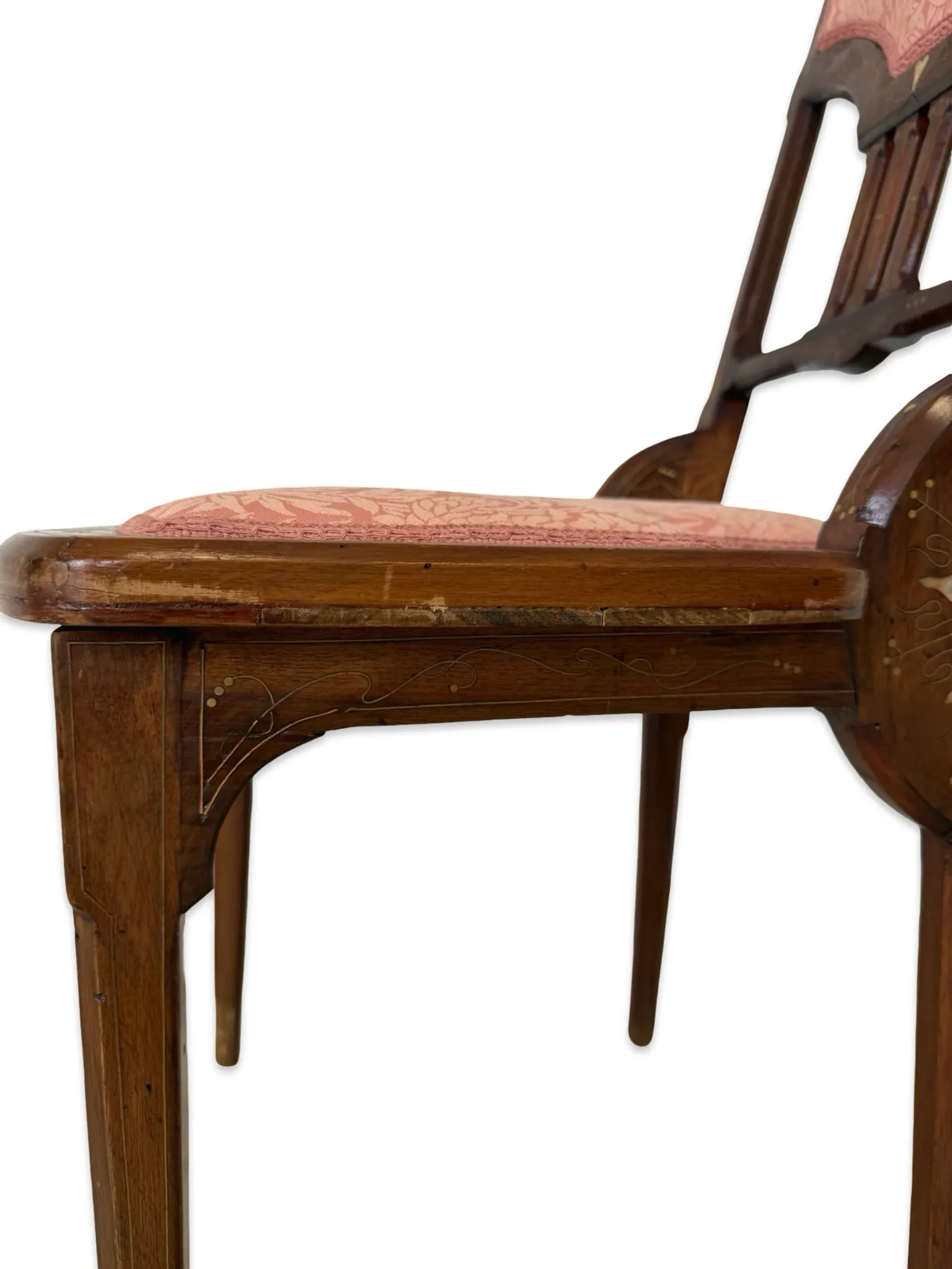 Antique Art Nouveau / Liberty Side Chair – Italy, circa 1900–1910