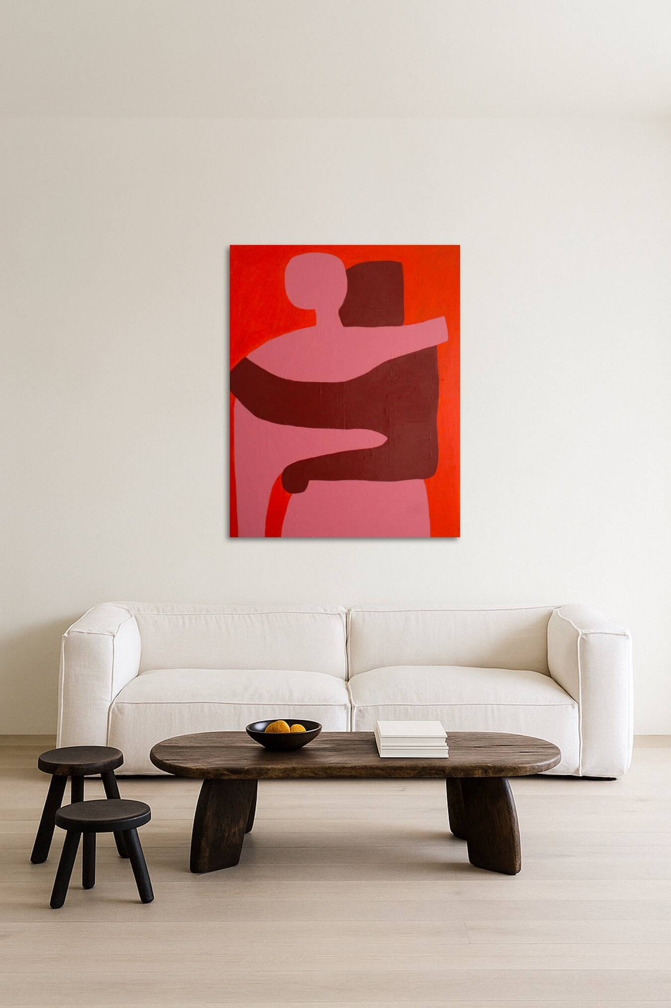Can I hold you, painting 100x81cm on canvas