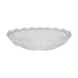 Ravier in scalloped cast glass