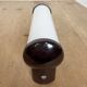 Industrial Brown Bakelite Wall Light with Milk Glass, 1950s