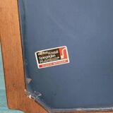 Vintage wooden mirror from the 1960s, art deco style 60s mirror.