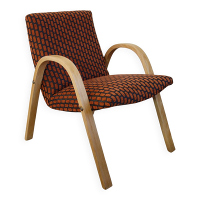 Fauteuil restauré Bow Wood par Steiner, années 50