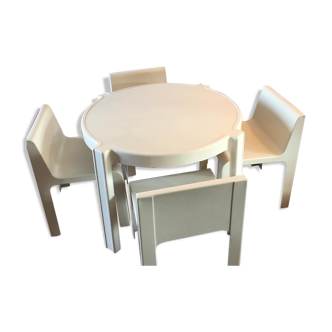 Table and chairs Ozoo Marc Berthier
