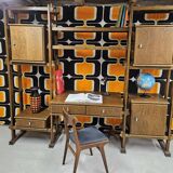 Vintage modular furniture 1970" library desk