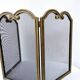 Antique brass fire screen 75x38cm fireplace protection screen