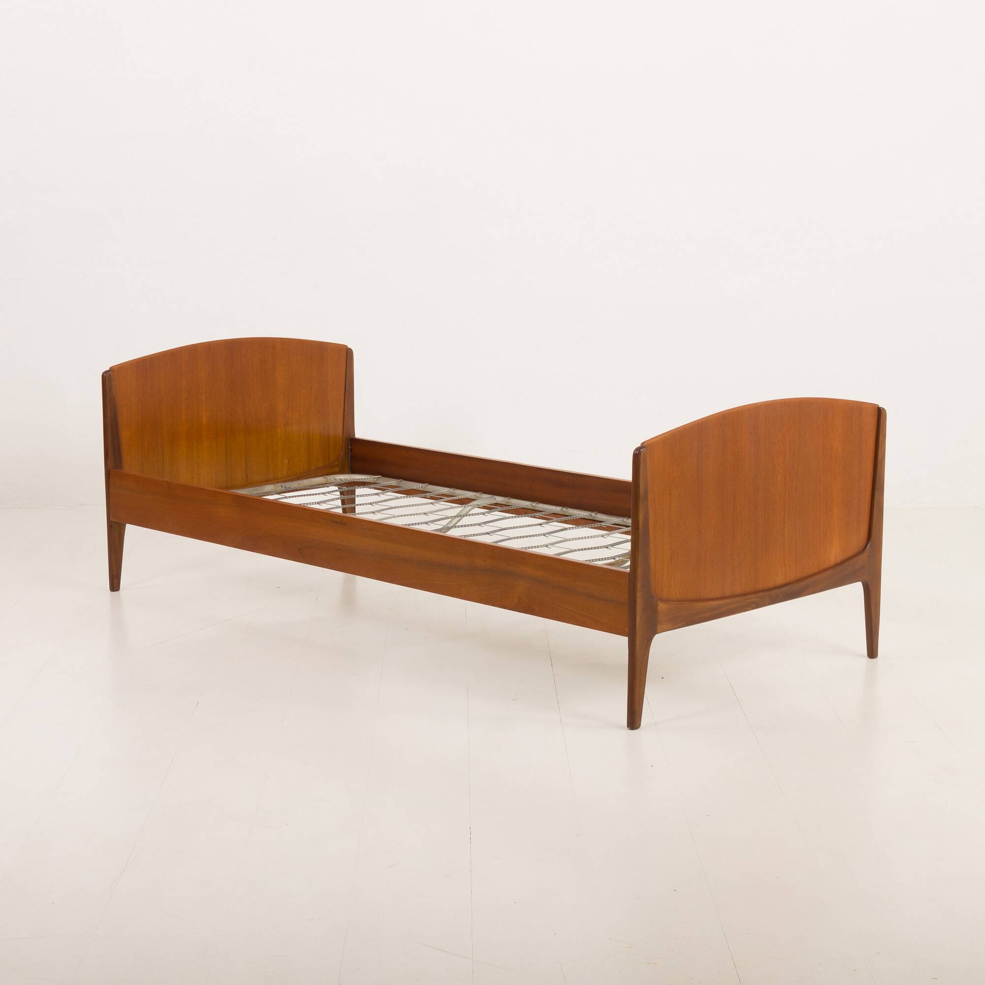 Danish mid century modern teak bed by Sidelmann Jakobsen, 1960s