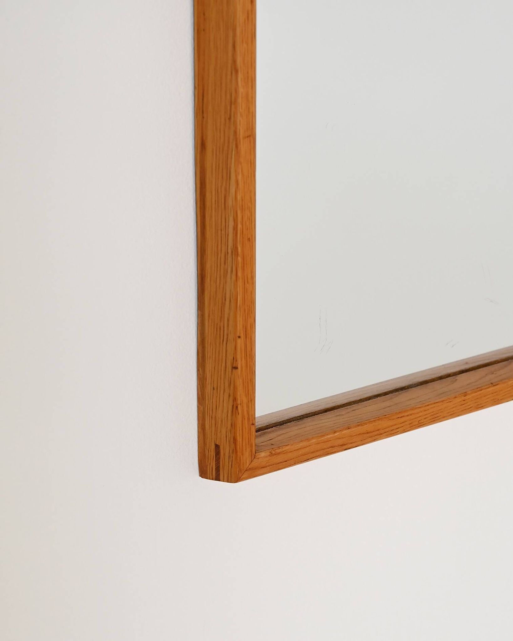 Miroir en chêne "Glas-Mäster", années 1950-1960