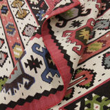 Antique Serbian Pirot Kilim Area Rug Traditional Flat Woven Rug- 200x300cm