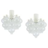 1 of 2 Small Tulipan Glass Wall Light by Kalmar, Austria, 1960s