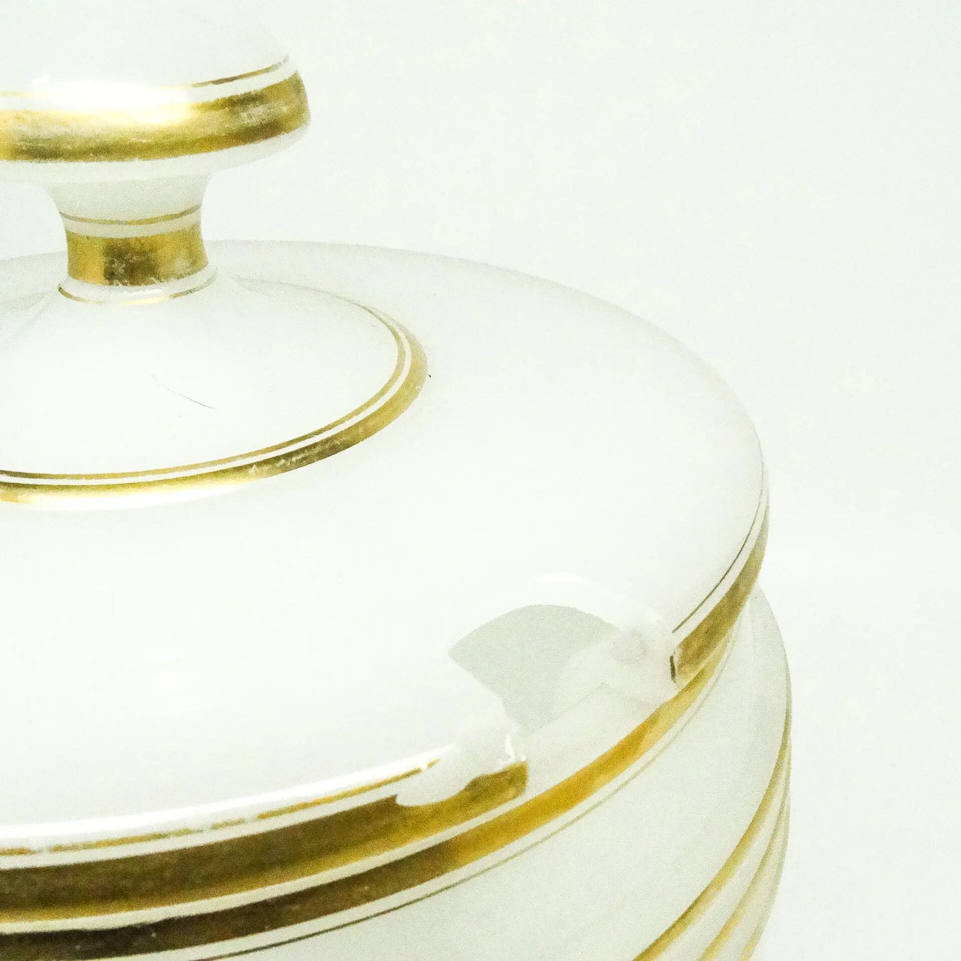 Punch bowl, Art Deco, glass, Bohemia, Czech Republic, 1930s
