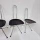 Set of 4 postmodern folding chairs by Niels Gammelgaard for Ikea, 1980s