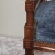 Fauteuil d'angle de style Louis XV assise velours