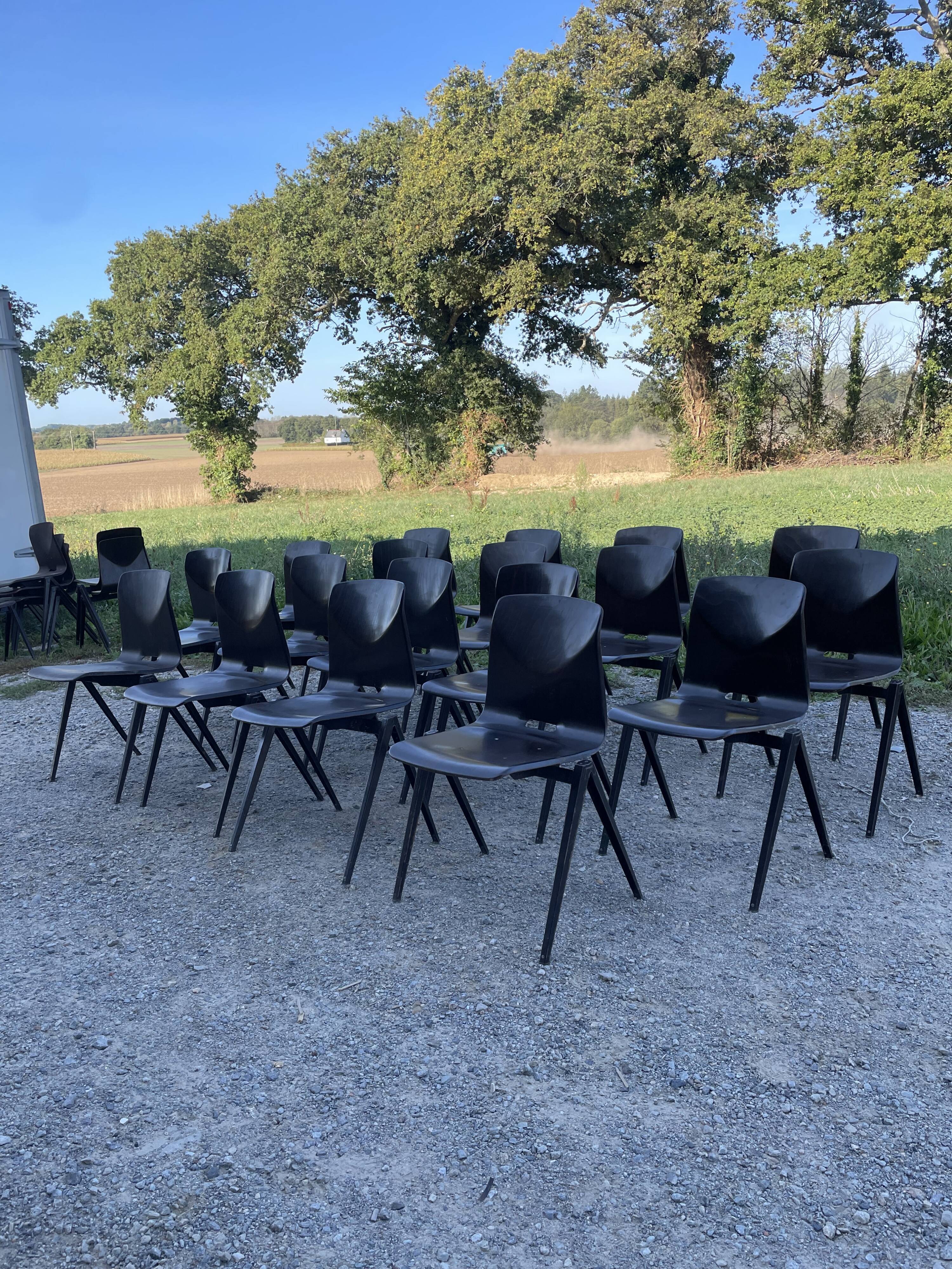 Set of 18 chairs Galvanitas, 60s