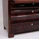 Chatol - Hand polished mahogany - Mother of pearl fittings & leg knobs - Year 1860s