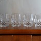 4 verres whisky cristal d'Arques modèle Villandry
