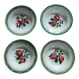 4 Digoin and Sarreguemines soup plates