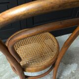 Former wooden and caning child chair