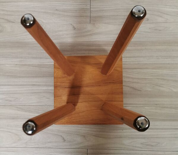 Tabouret en orme S01 design Pierre Chapo 1960